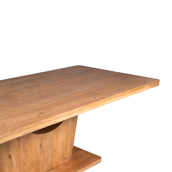 Eettafel Voco Naturel | Mangohout | Deens Ovaal | 240cm