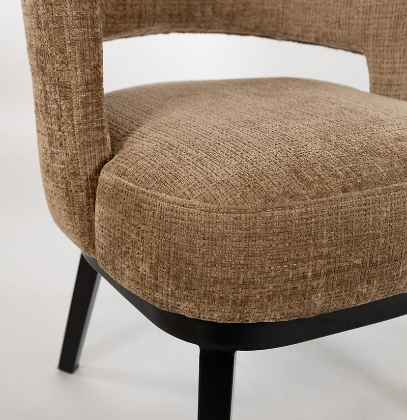 Sting Eetkamerstoel | 4 poten Cremona Cinnamon 18