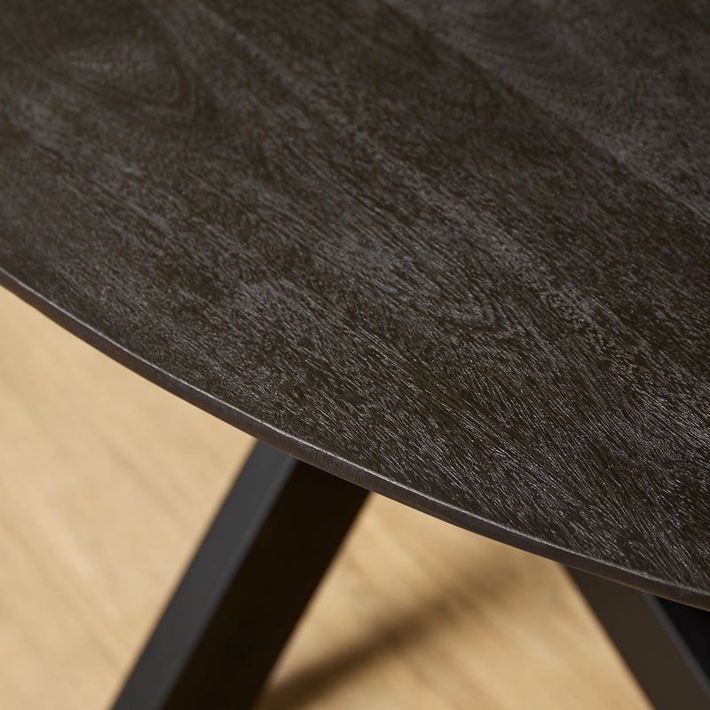 Eettafel Brandy Black | 210 cm | Ovaal