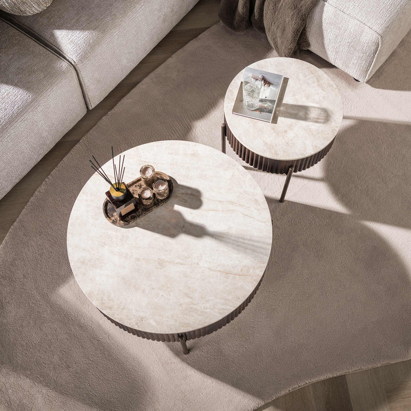 Salontafel Ceramo rond set/2