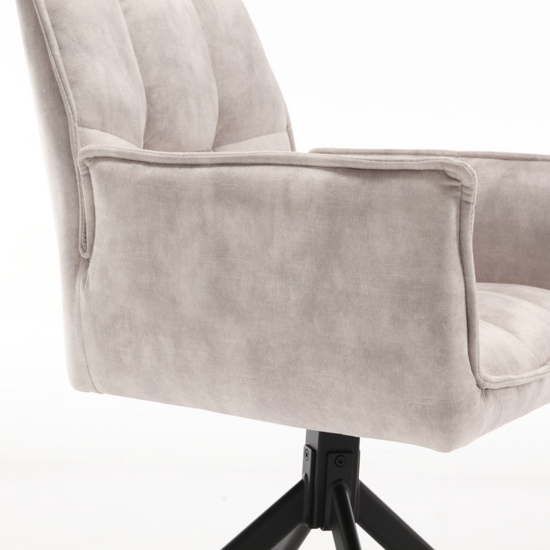 (Prijs per 2) Eetkamerstoel Dani | Velvet Champagne