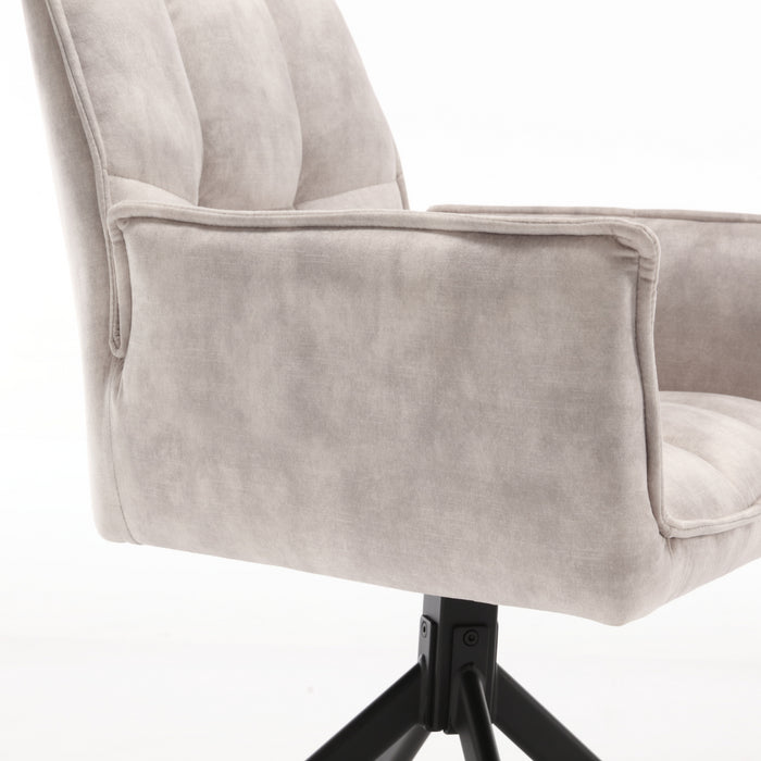 (Prijs per 2) Eetkamerstoel Dani | Velvet Champagne