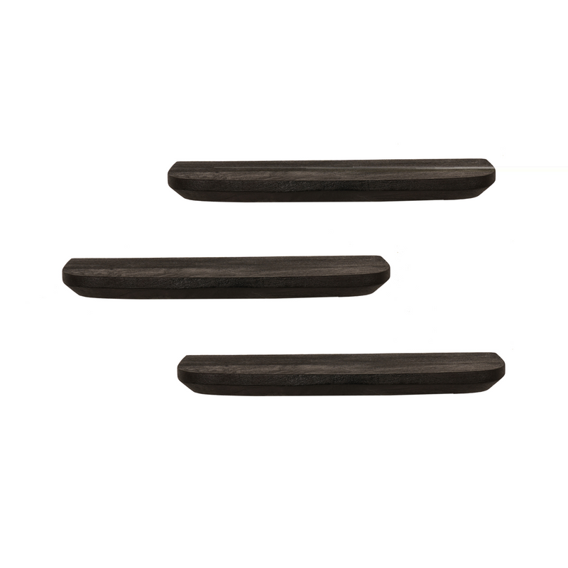 Wandplank Gusta Black | 60 cm | Set van 3