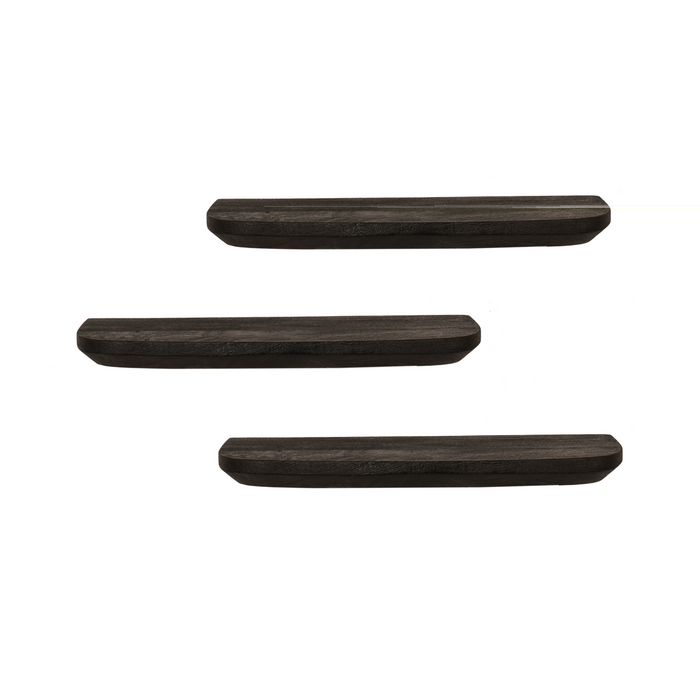 Wandplank Gusta Black | 60 cm | Set van 3