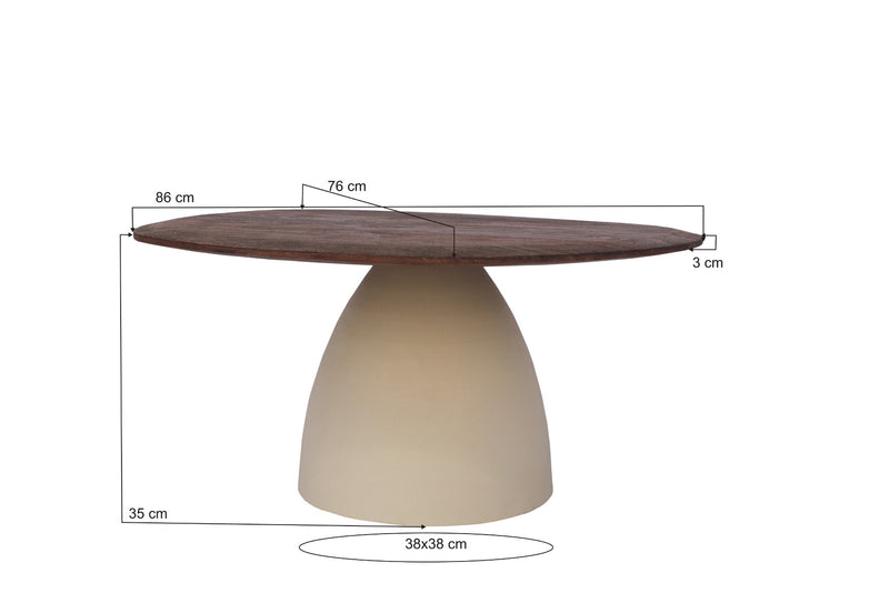Brix Marron | 86 cm