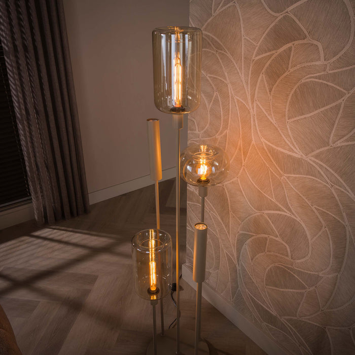 Vloerlamp Serene switch getrapt 2+3L