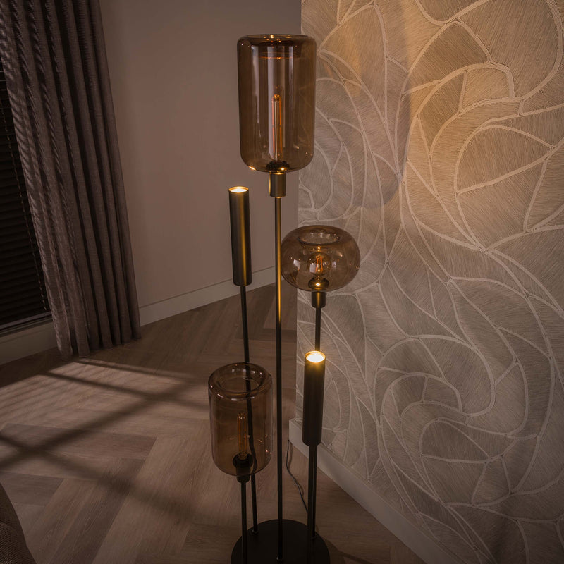 Vloerlamp Serene switch getrapt 2+3L