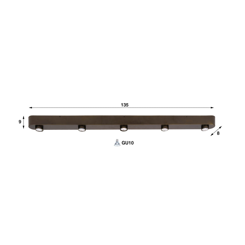 Plafondlamp Bar 5L