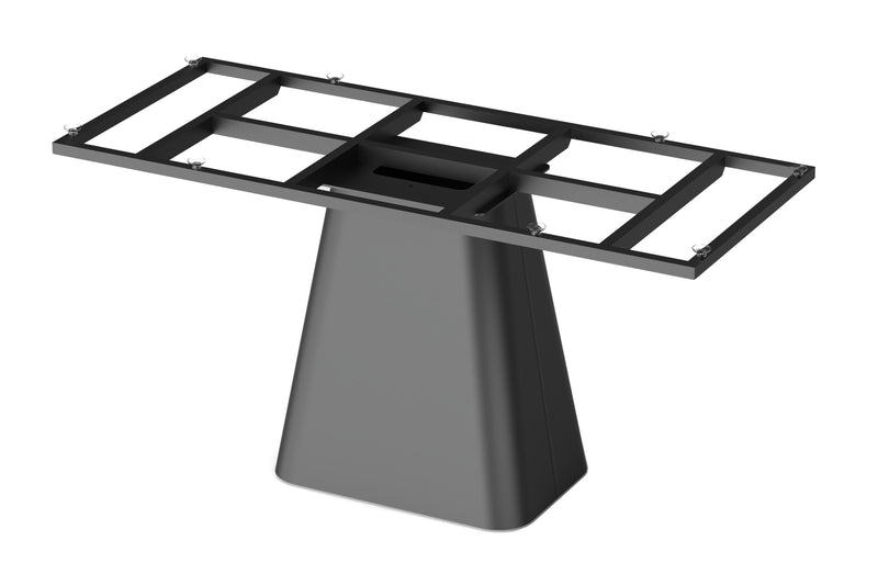 Basic Deens | MDF+HPL | eetkamertafel Ovaal 240X110 HPL1 Ferro Brons+TM05