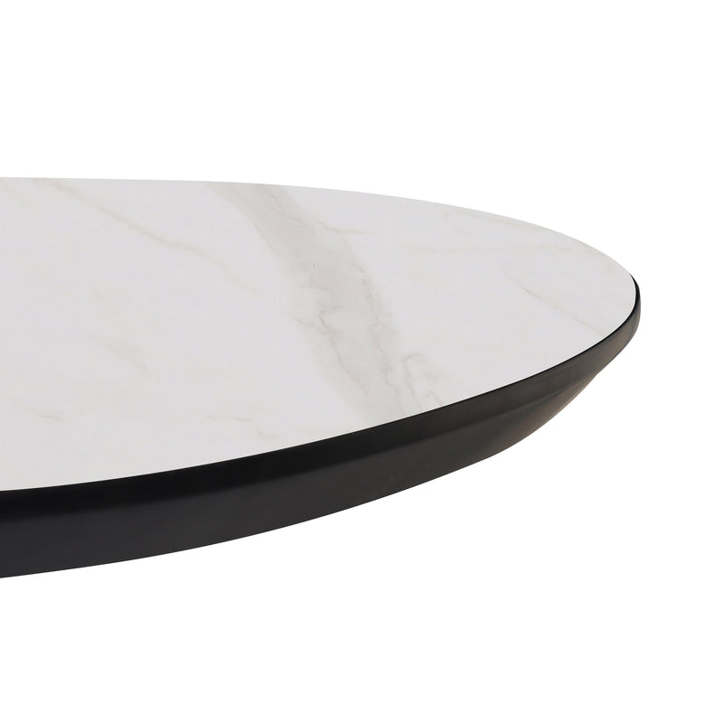 Solar | MDF+HPL | 190X100 Capsulevorm HPL WIT Marmer 25MM