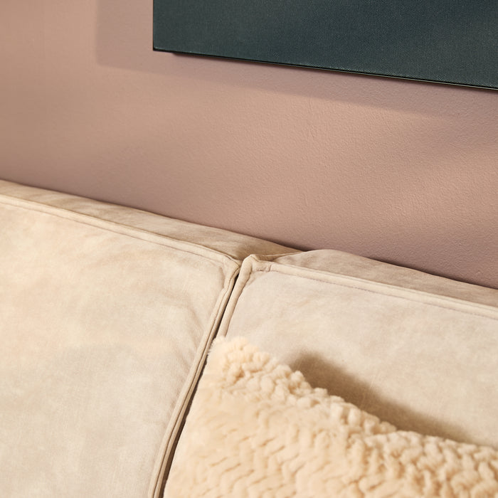 Hoekbank Floris | Rechts | Beige Velvet
