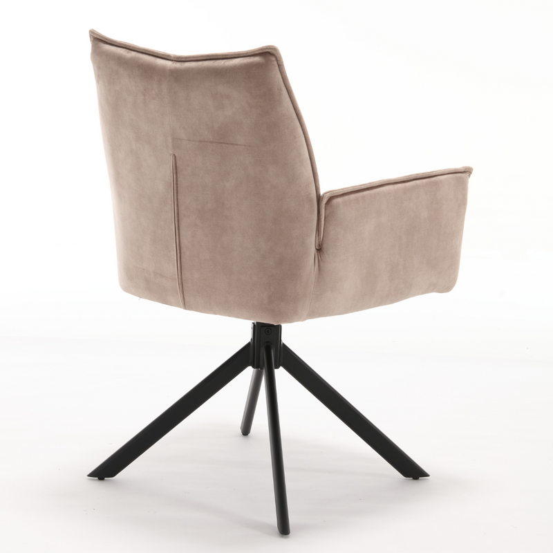 (Prijs per 2) Eetkamerstoel Dani | Velvet Beige