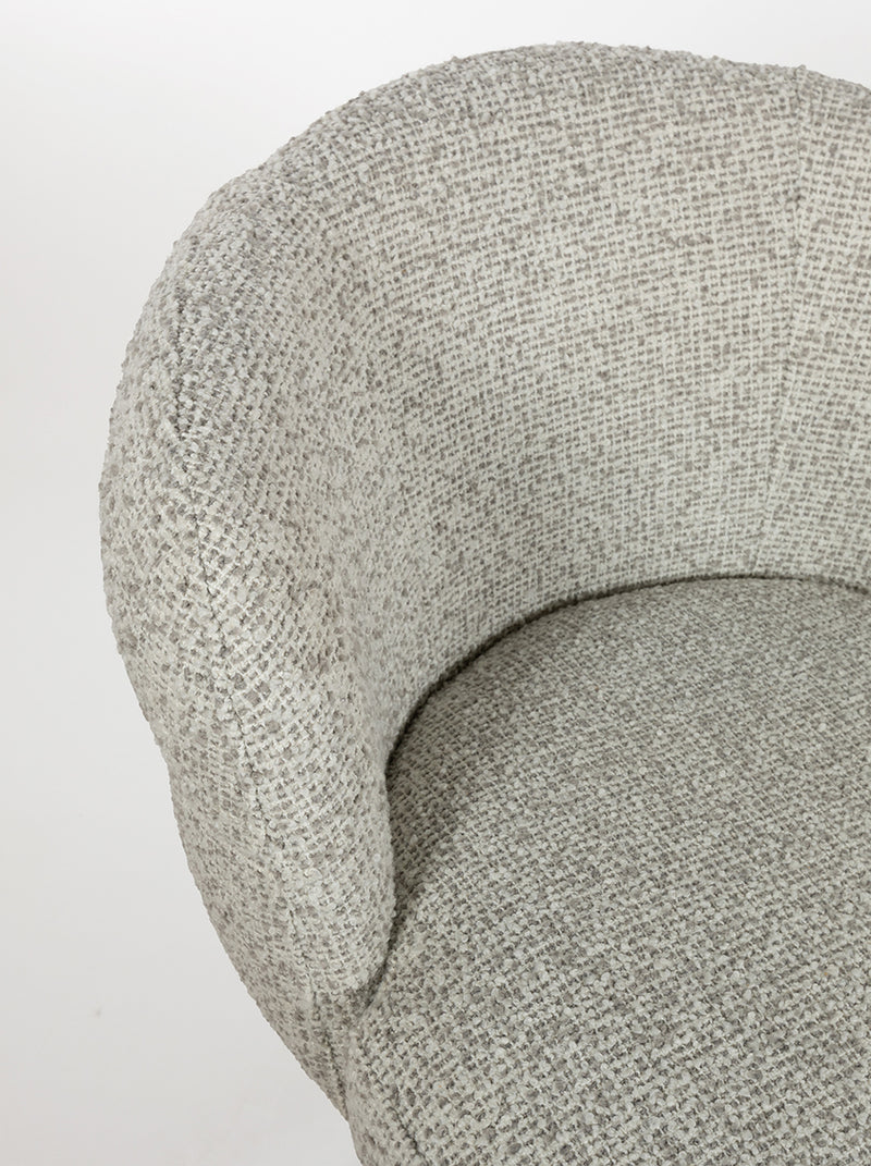 JLo | eetkamerstoel beige draaipoot 360 Cuzco Fog 3