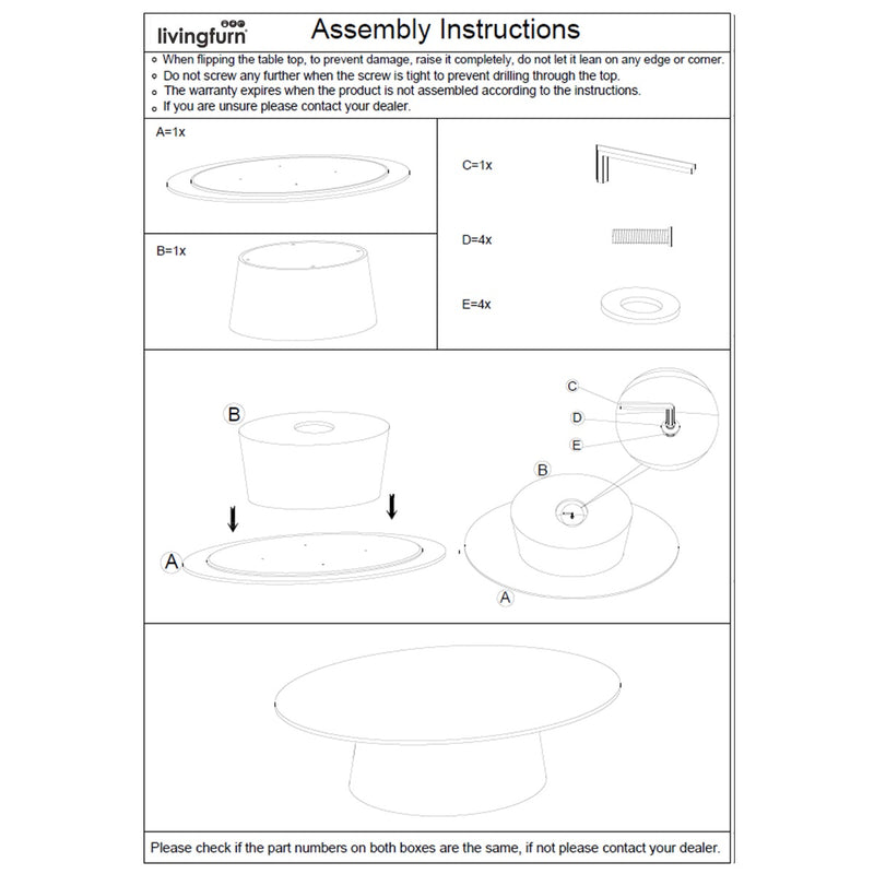 Brix Bottecino | Oval 120cm
