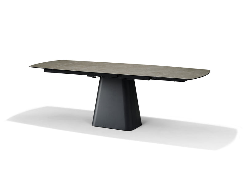 RICK Eetkamertafel | GLAS+KERAMIEK | Glas Keramiek Taupe 160 240X90 Uitschuifbaar