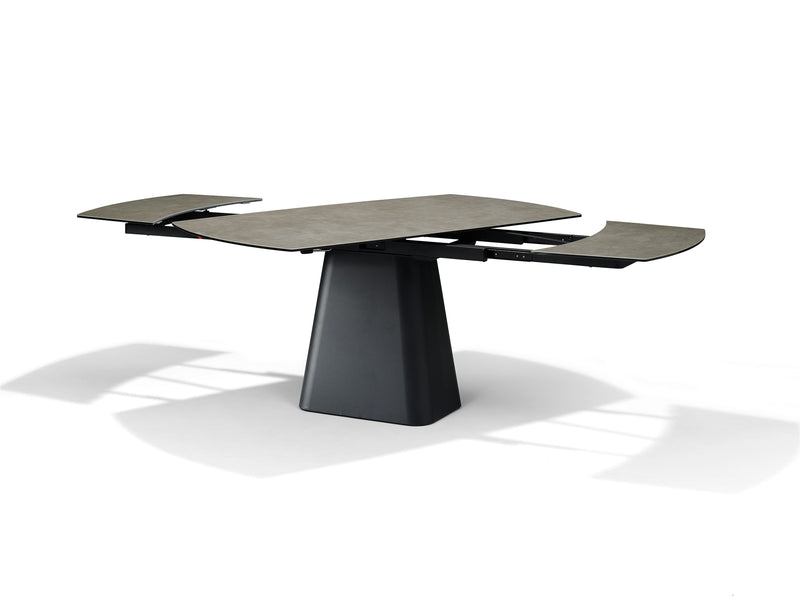 RICK Eetkamertafel | GLAS+KERAMIEK | Glas Keramiek Taupe 160 240X90 Uitschuifbaar