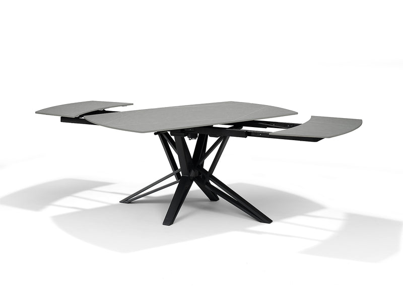 VEGAS Eetkamertafel Deckstone Grijs Marmer 160-240X90 Uitschuifbaar