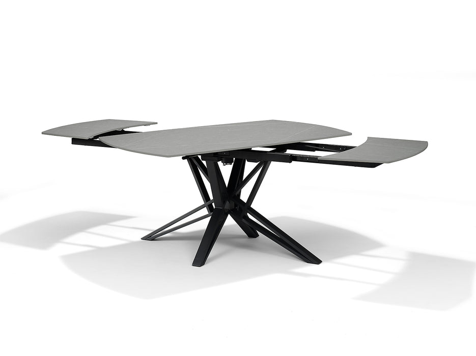 VEGAS Eetkamertafel Deckstone Grijs Marmer 160-240X90 Uitschuifbaar
