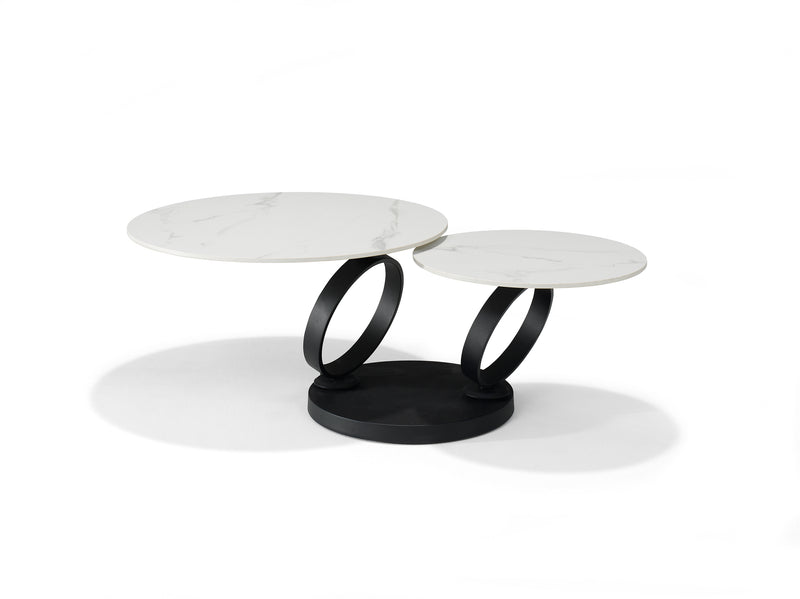 Orion | DECKSTONE - SINTERED STONE | Salontafel B 5706 Wit 2 Bladen Draaibaar