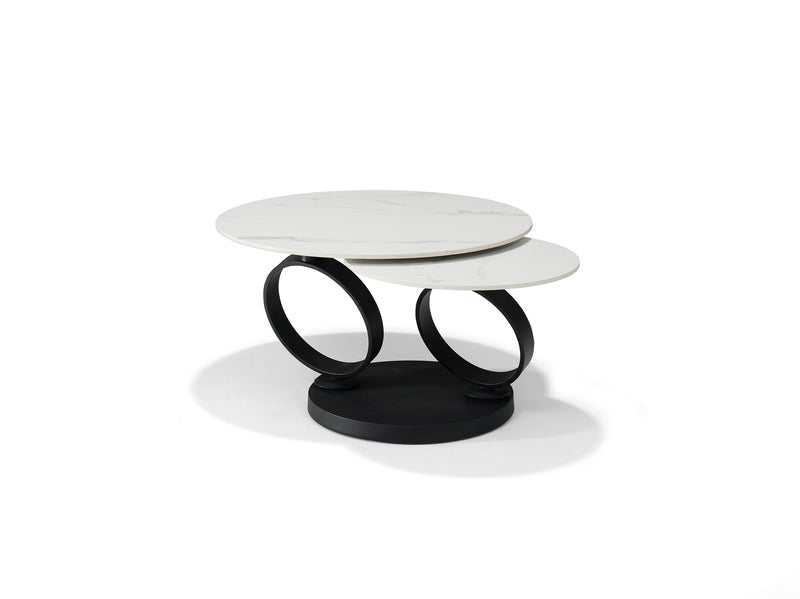 Orion | DECKSTONE - SINTERED STONE | Salontafel B 5706 Wit 2 Bladen Draaibaar