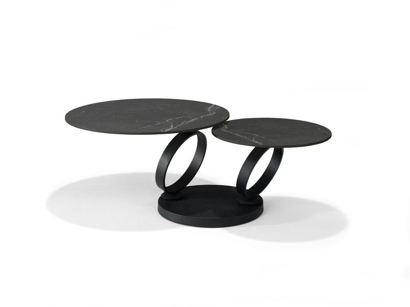 Orion | DECKSTONE - SINTERED STONE | Salontafel B 5706 Zwart 2 Bladen Draaibaar