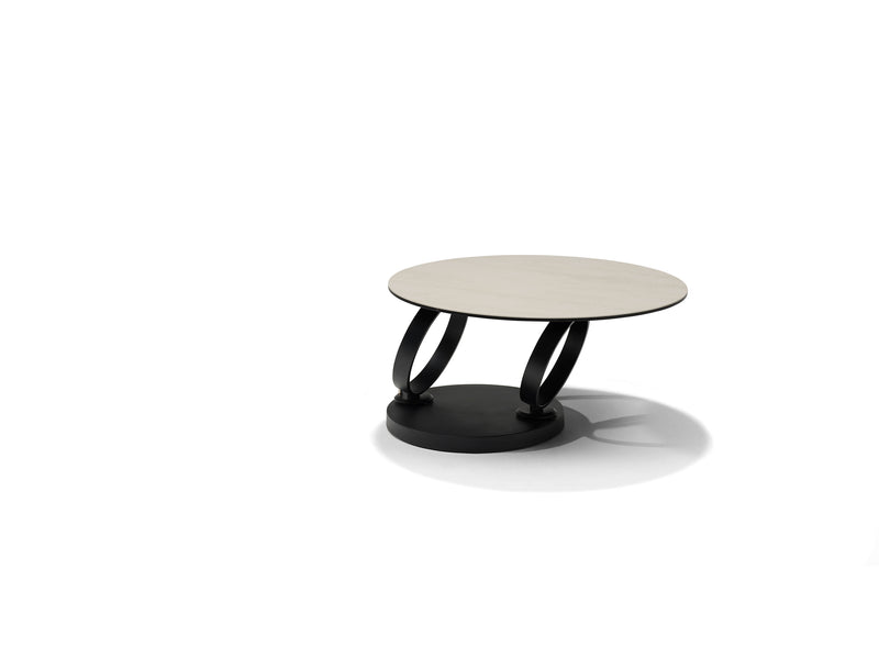 Orion | DECKSTONE - SINTERED STONE | Salontafel B 5706 Travertin Glas Keramiek 2 Bladen Draaibaar