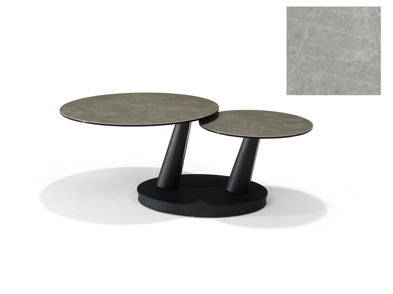 Antares | DECKSTONE - SINTERED STONE | Salontafel B 5712 Grijs 2 Bladen Draaibaar