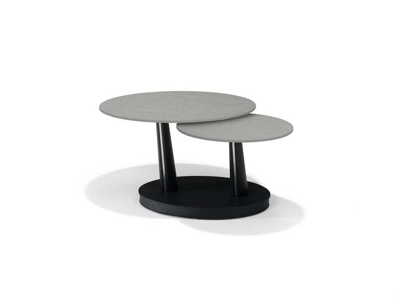 Antares | DECKSTONE - SINTERED STONE | Salontafel B 5712 Grijs 2 Bladen Draaibaar