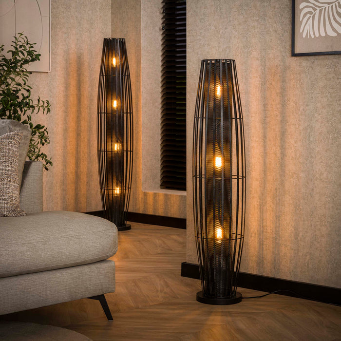 Vloerlamp Cylinder Mesh 3L 120