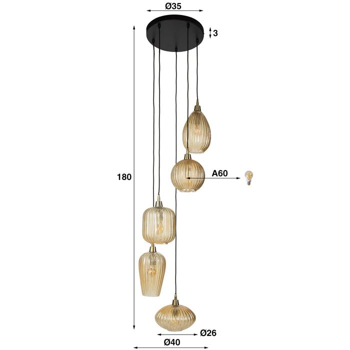 Hanglamp V-Shape 5L