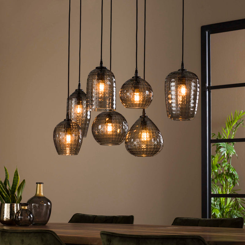Hanglamp Hexagon 4+3L