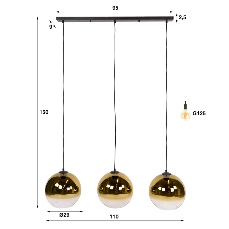 Hanglamp Bubble Shaded 3L