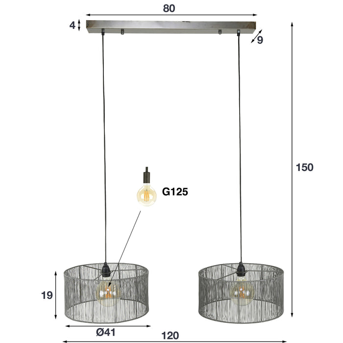 Hanglamp Stringshade 2L