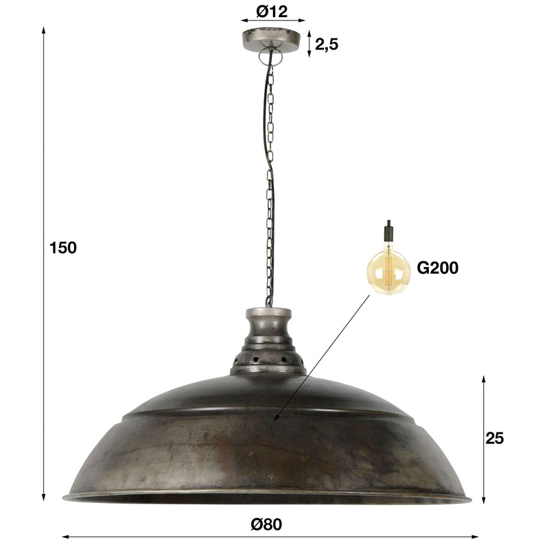 Hanglamp Industry 1L Ø80