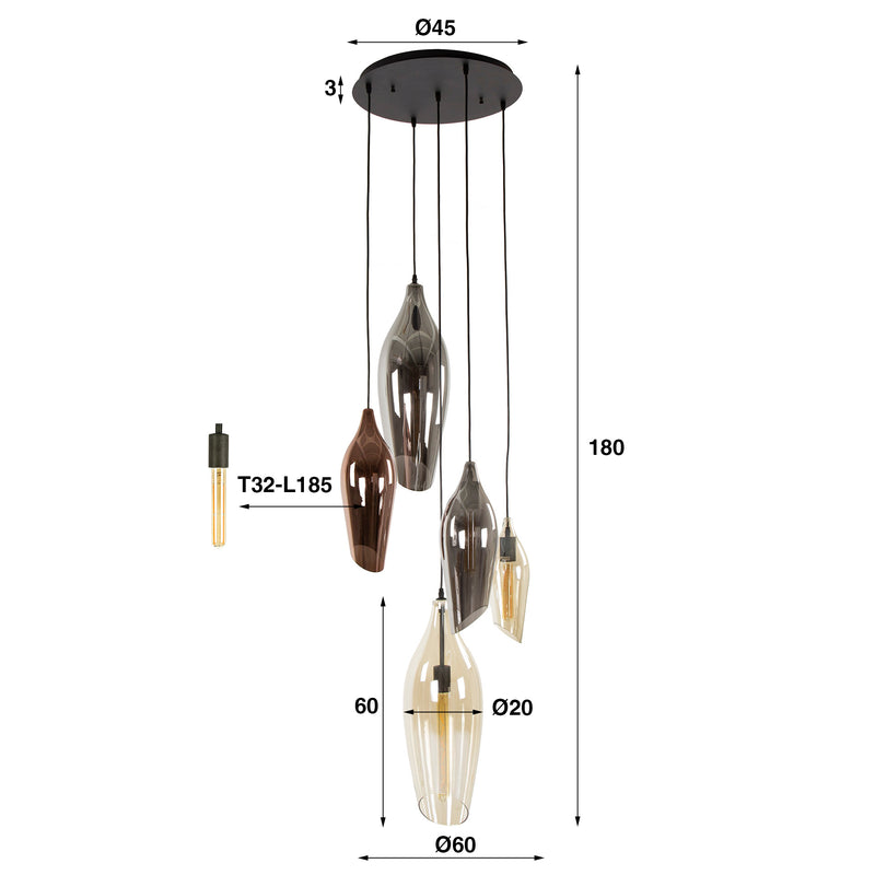 Hanglamp Cocoon 5L