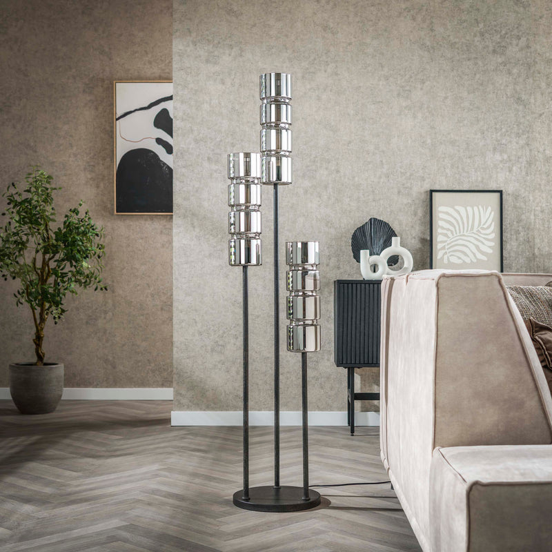 Vloerlamp Cylinder Glass 3L