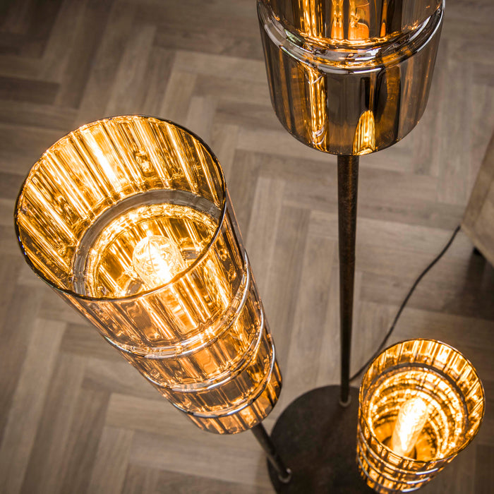 Vloerlamp Cylinder Glass 3L
