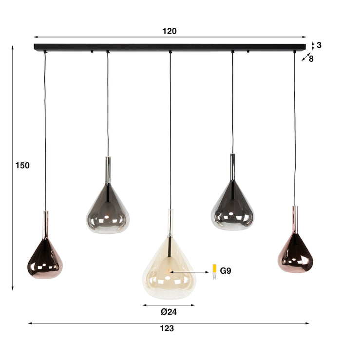 Hanglamp Wings 5L
