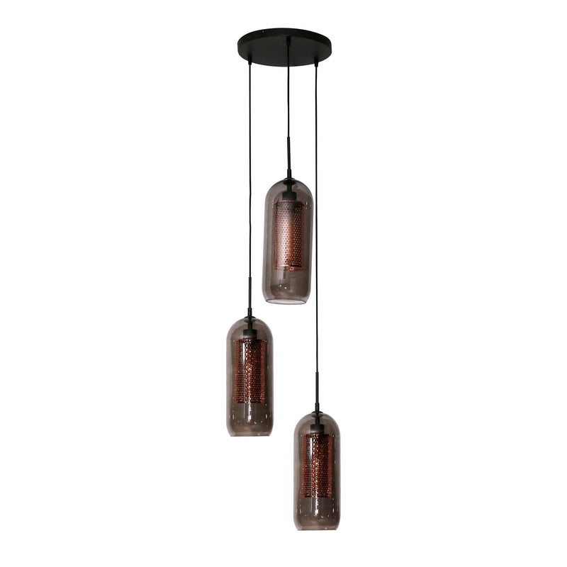 Hanglamp Smoke Mesh 3L