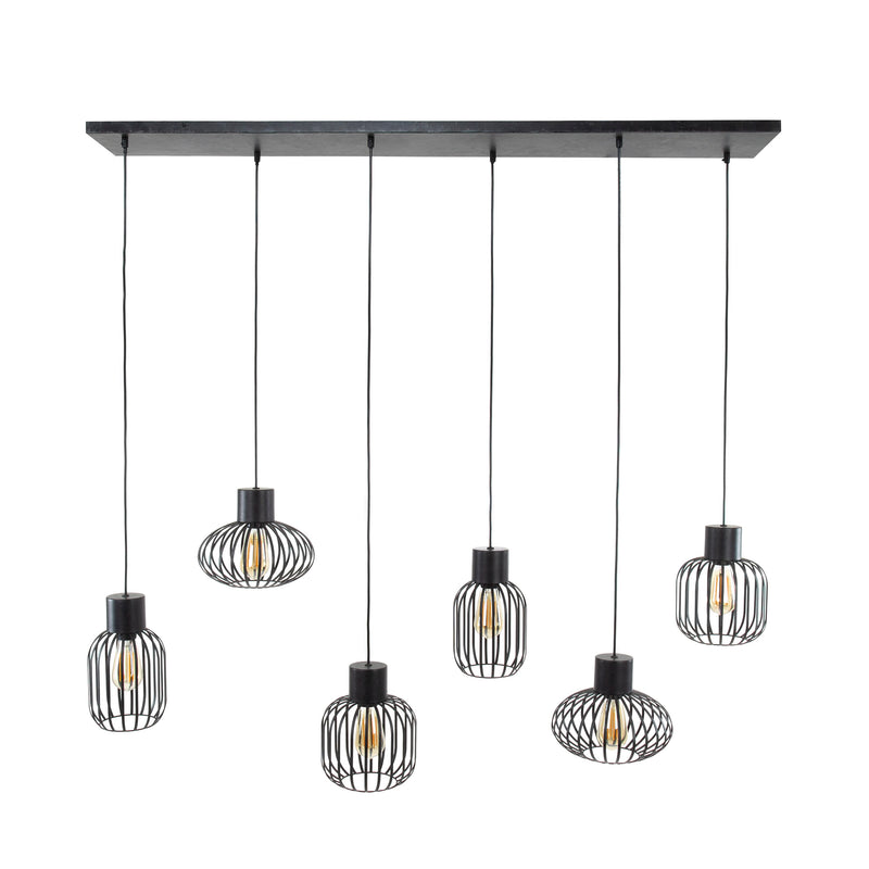 Hanglamp Mix Metal 3+3L