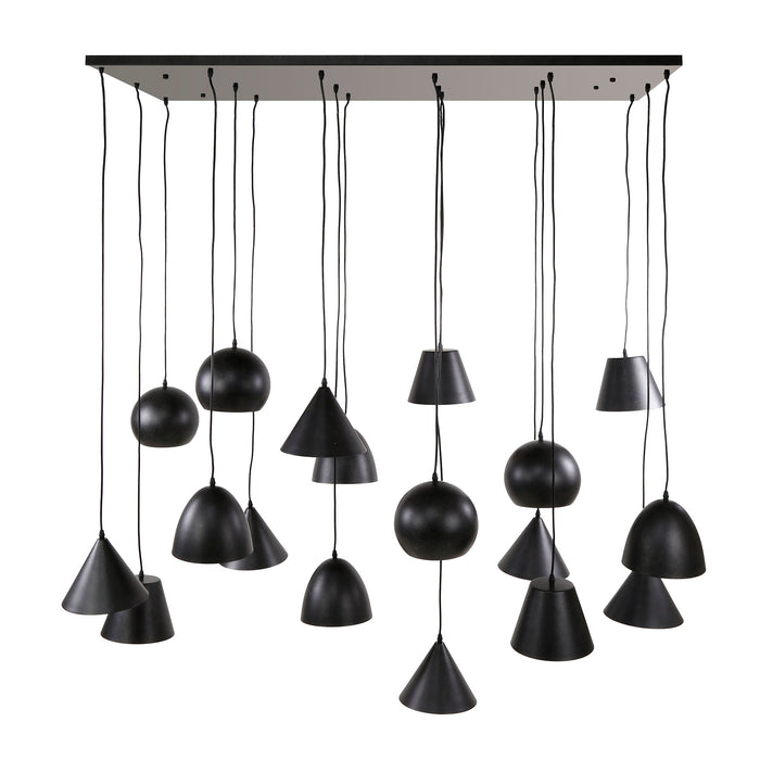 Hanglamp Metal XXL 6+6+6L