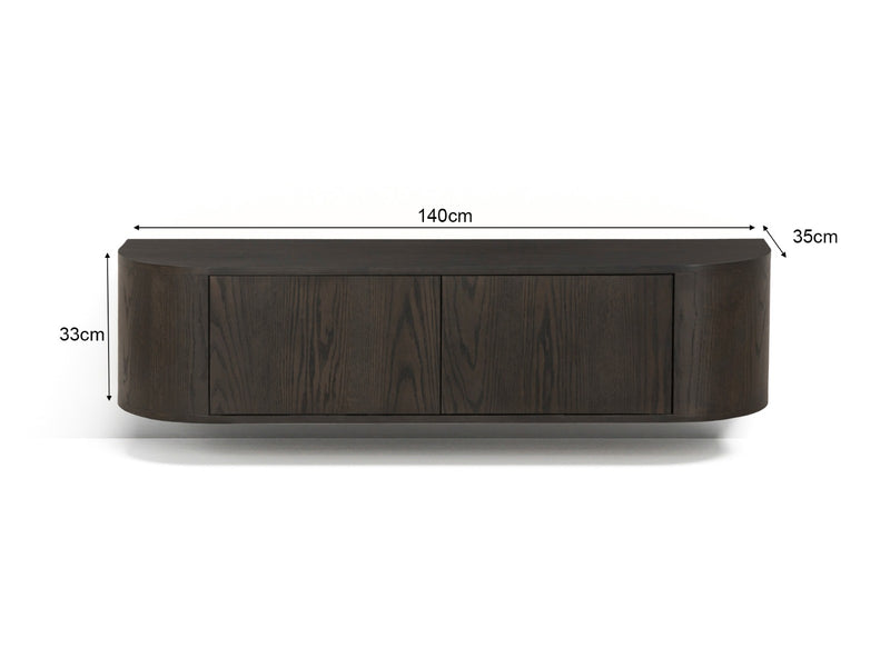 Novero | Espresso Zwevend 140cm