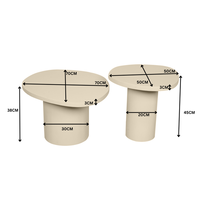 Salontafel Mirre | Sand