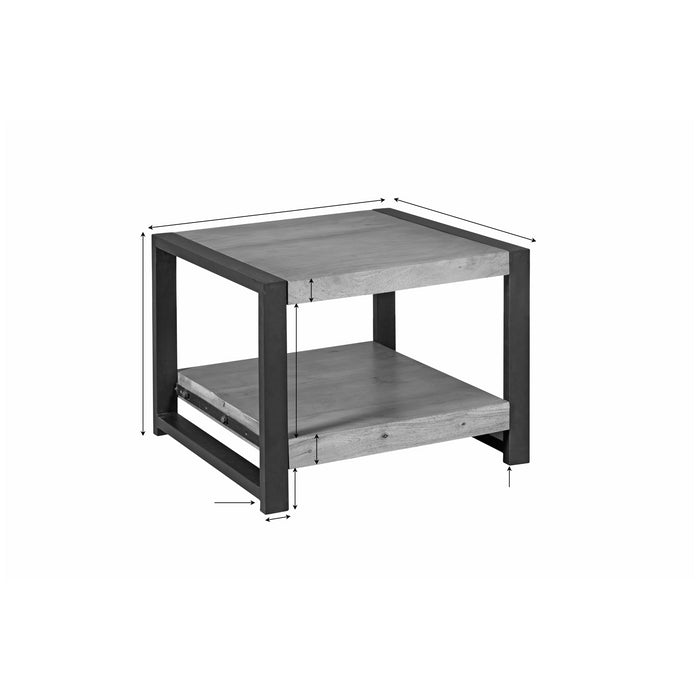 Bijzettafel Boaz met onderblad | 60 cm