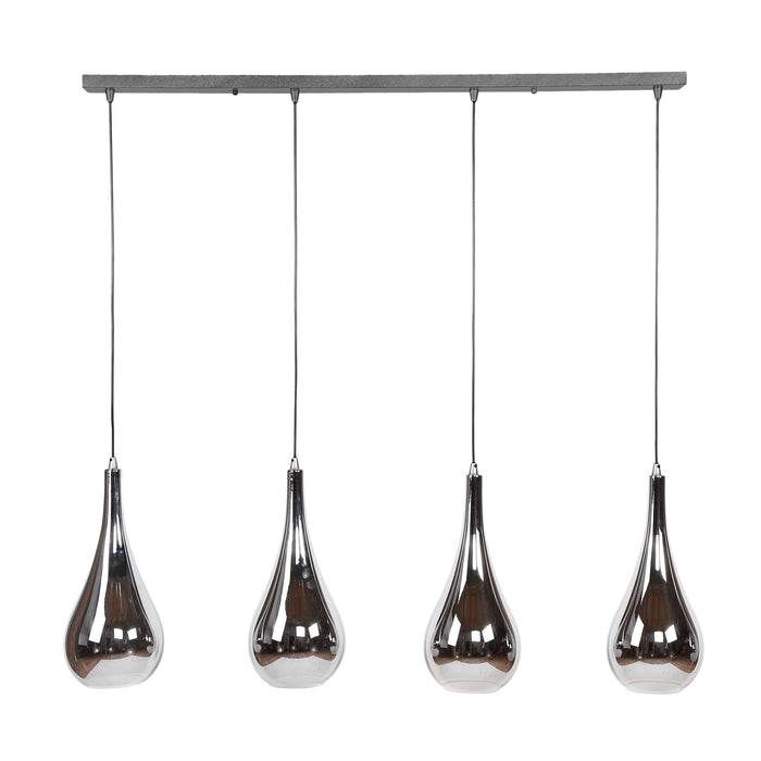 Hanglamp Silver Drop 4L