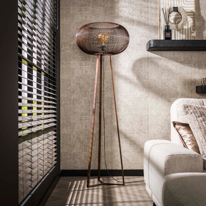 Vloerlamp Copper Twist 1L