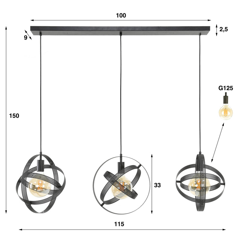 Hanglamp Cosmos 3L