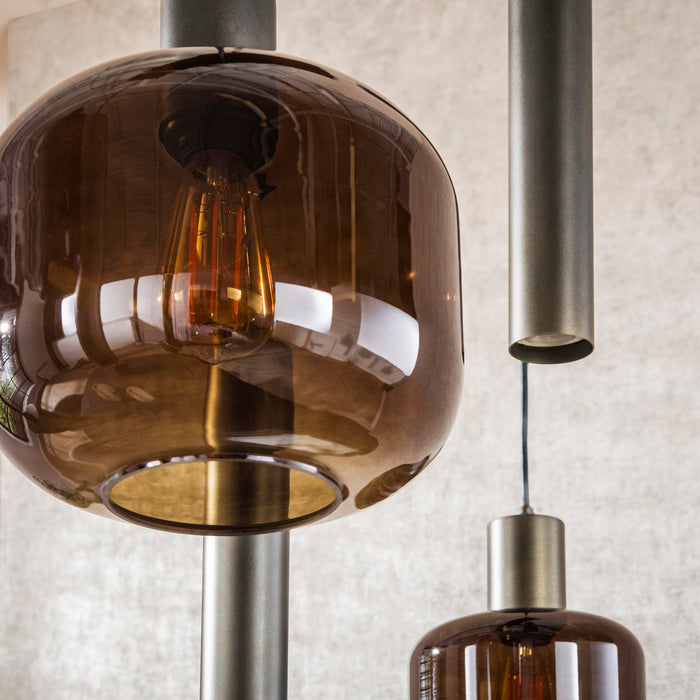 Hanglamp Bronza 4+3L