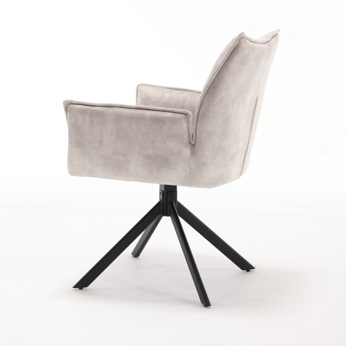 (Prijs per 2) Eetkamerstoel Dani | Velvet Champagne