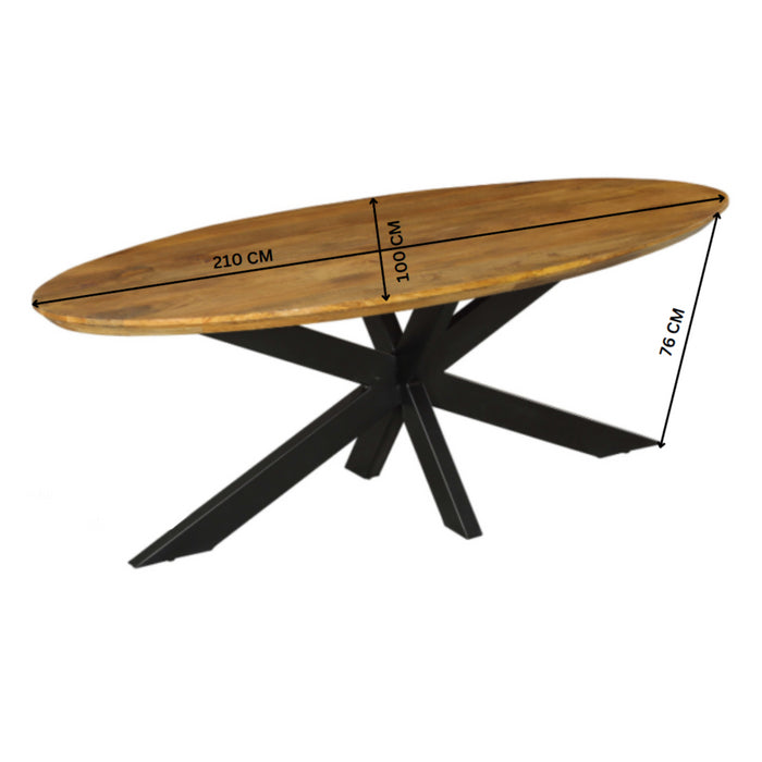 Eetkamertafel Brandy | Ovaal | 180 cm